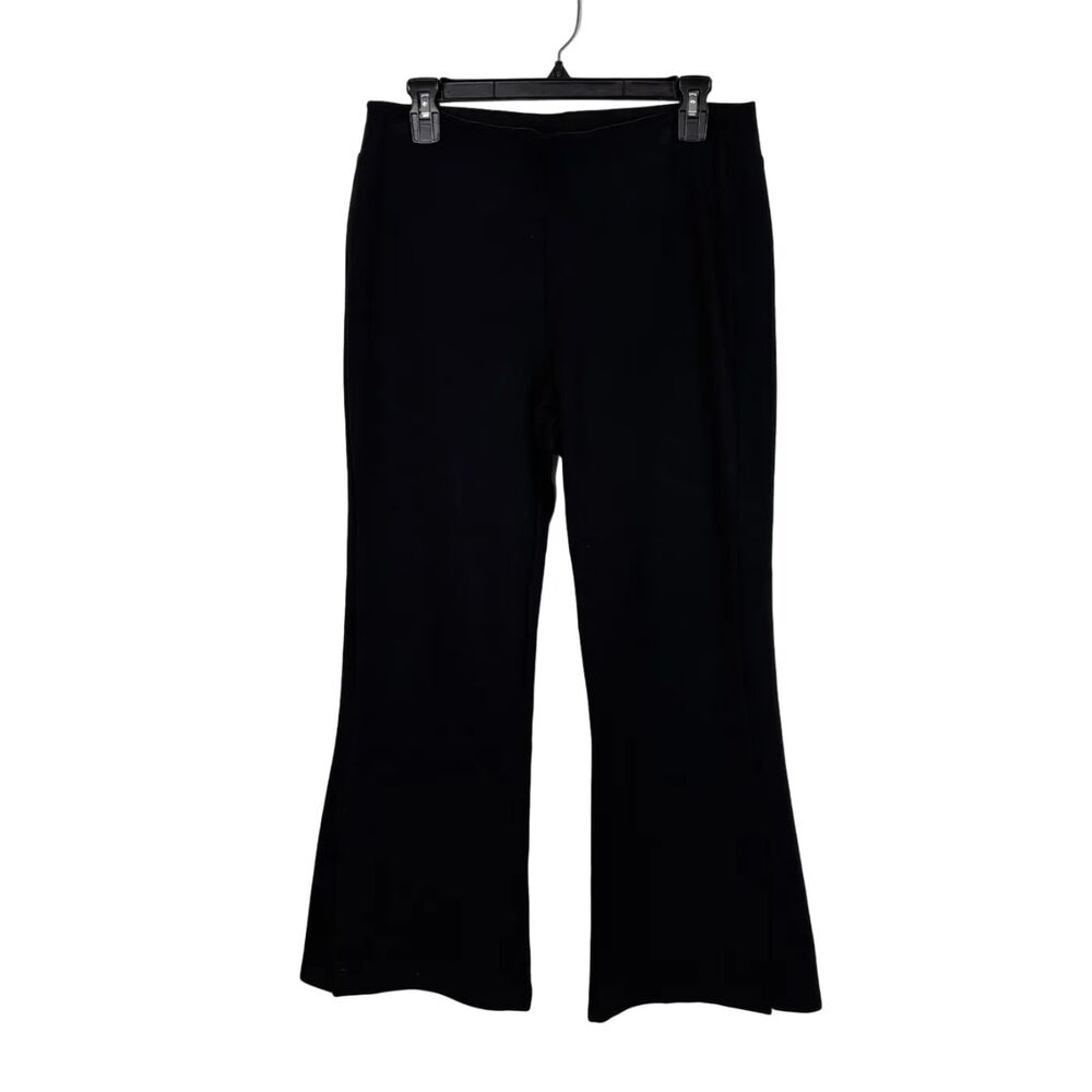 Soft Surroundings Black Pull On Elastic Waist Ponte Dress Pants Women's Medium